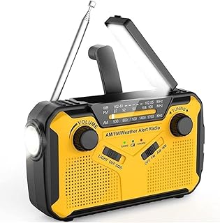 Wind up Flashlight Radio,Solar Radio, Wind Up dio,Solar Hand Cnk dio, Emergency Hand Cnk dio, Solar di Power Bank Wind Up dios with LED Flashlight,SOS Alarm,Battery Power Charge for Phone Survival Pac