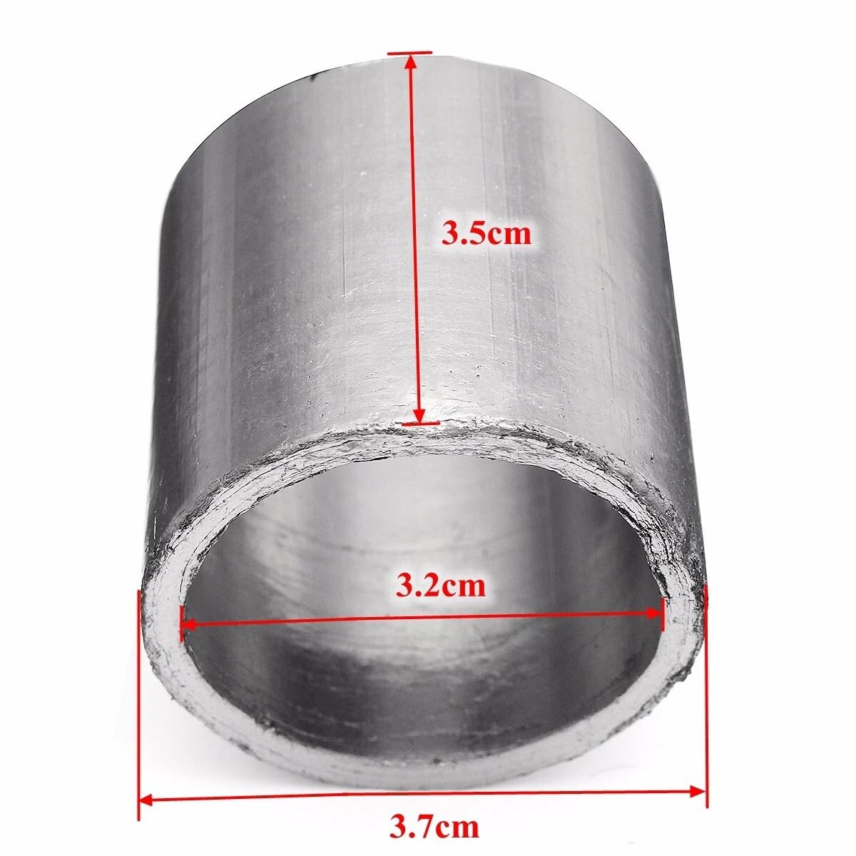 32mm ID 37mm OD Motorcycle Exhaust Muffler Pipe Gasket Graphite Seal Ring Silencer Connector fits for Dirt Pit Motocross Sports Accessories 2PCS
