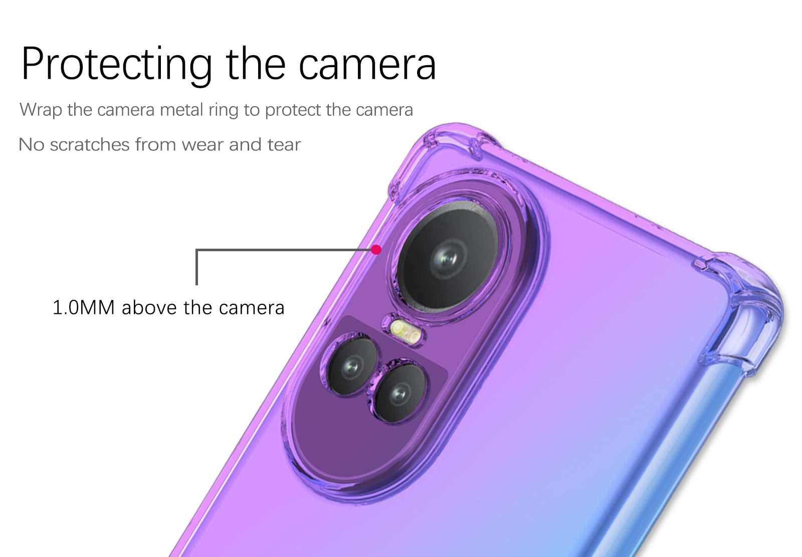 Custodia per Oppo A6 Pro 5G (6.57), 2 Pezzi Ultra Sottile Morbida Silicone TPU Anti-Graffio Case, per Oppo A6 Pro 5G Cover Protezione Anti-Caduta - Trasparente + WM84