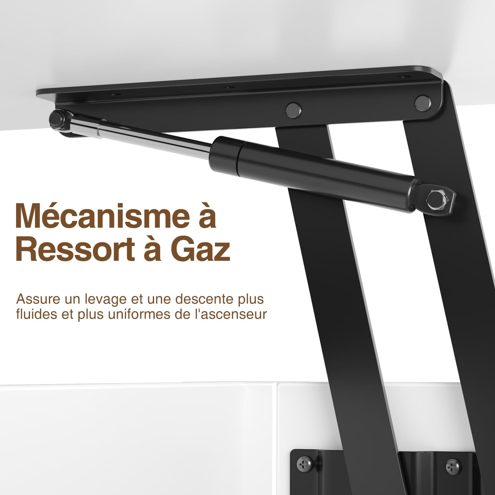 Rolanstar Table Basse Relevable et Extensible en Bois – avec Tiroir, Rangement Caché et Compartiment Ouvert – Convertible en Table à Manger – Idéale pour Petits Espaces – Blanc
