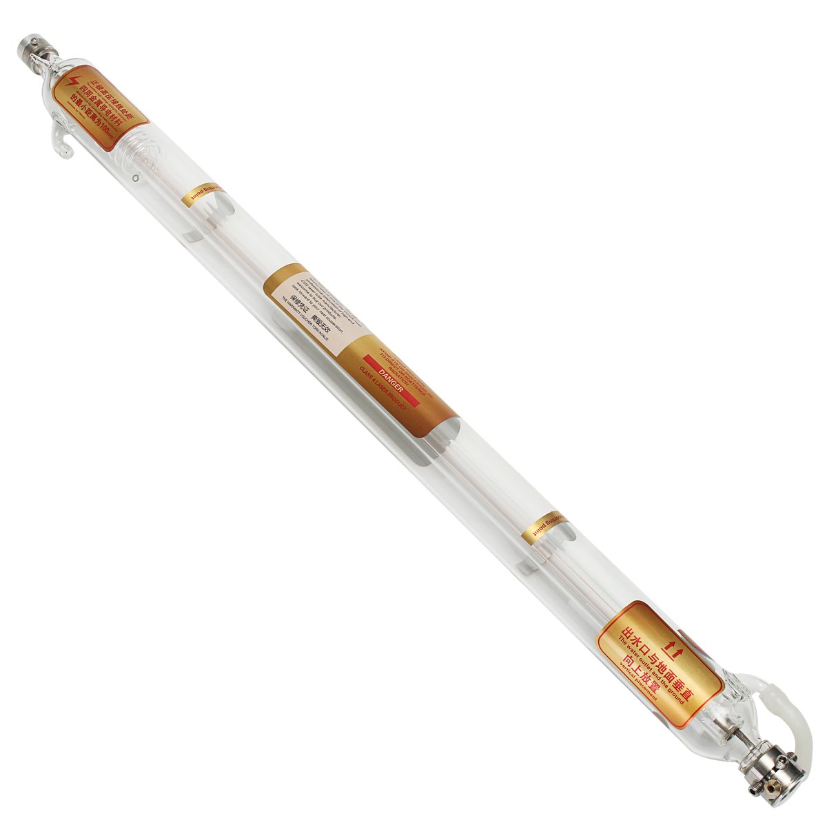 Buy 50W 800mm CO2 Laser Tube Metal Head For Cutting Engraving Machine