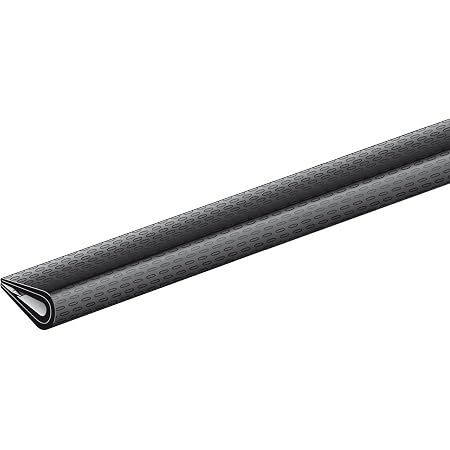 EUTRAS 2067 Protection Des Bords PVC Noir 5m - Profilés De Finition Robuste Fabriqué En Allemagne