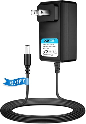 PwrON 6.6 pies 13.5 VDC 1 A AC adaptador compatible con Stanley J5C09 J312 J45TK Jump Starter, Stanley FATMAX 700 Peak 350 AMP J7CSR J7CS Jump