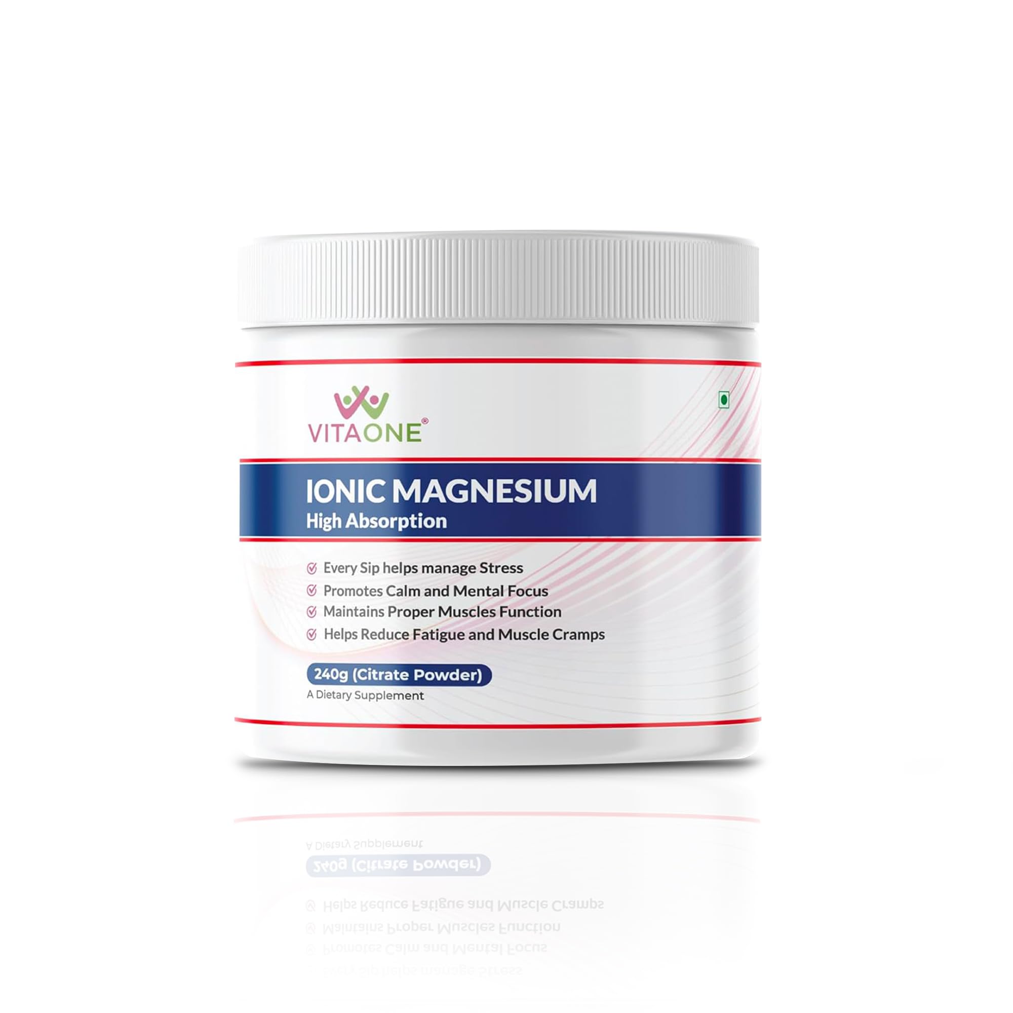 Ionic Magnesium Powder 240g | High Absorption Magnesium Supplement for Muscle Function, Energy & Bone Support | Unflavoured, 60 Servings