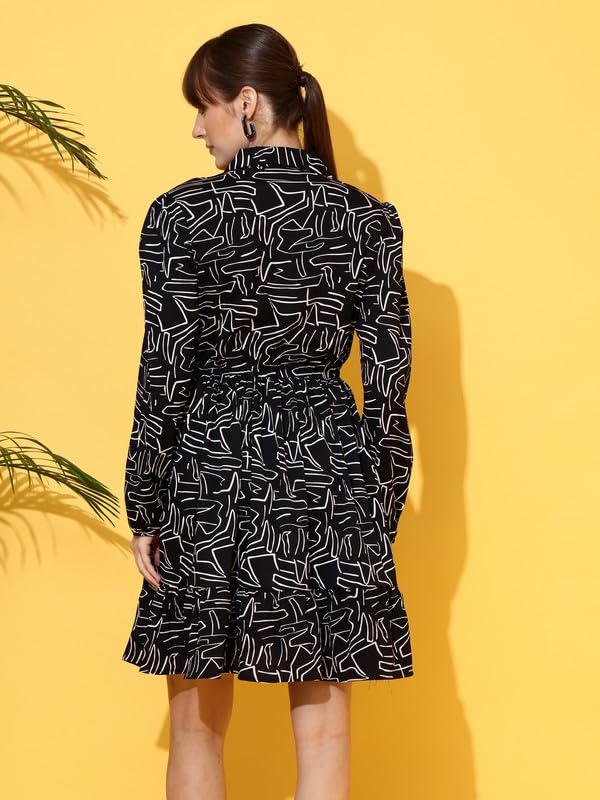 Image of Sheetal Associates Women's Casual Full Sleeve Crepe Shirt Dress