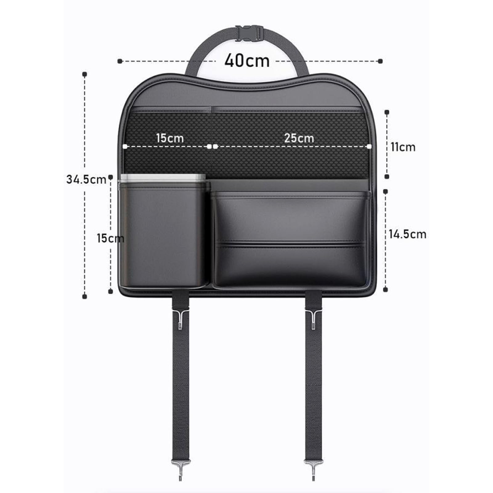 Generico Organizer Sedile Posteriore Auto per Ford EcoSport/4WD/Freestyle/S/St-Line Active, Universale Ecopelle Impermeabile Borsa Portaoggetti Multi-Tasca Protezione Schienale Anti-Sporco