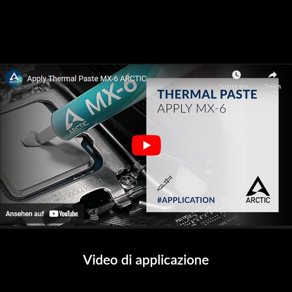 ARCTIC MX-6 Pasta Termica 4g con 6 MX Cleaner, Thermal Paste per CPU, GPU, Console, Laptop