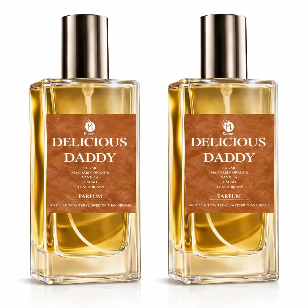 Delicious Daddy Eau de Parfum – Sweet & Sultry Fragrance with Red Berries, Mandarin, Vanilla, and Tonka Beans – Long-Lasting Luxury Scent (PACK OF 2)-image-18