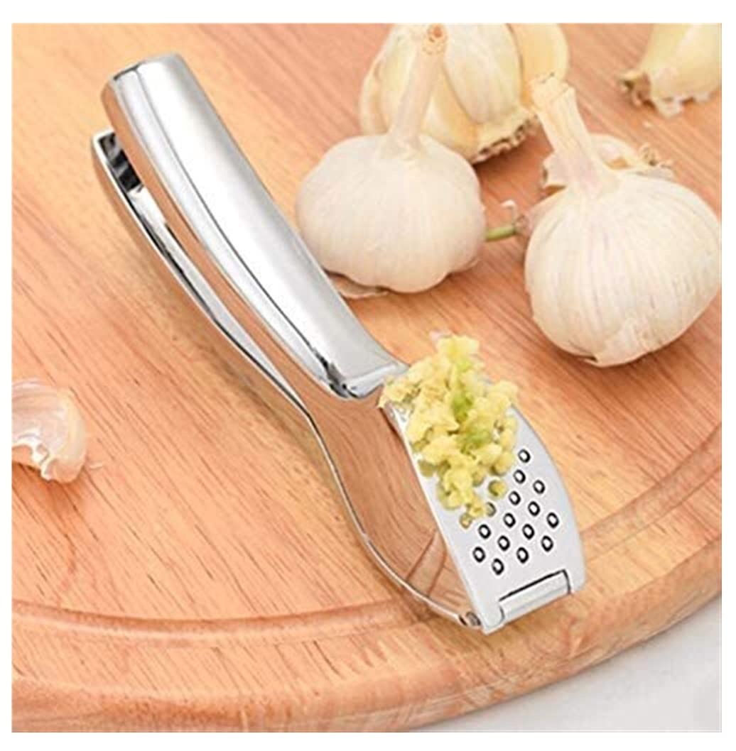 Knoblauch Stampfer Knoblauchpresse Aus Zinklegierung, Muss Nicht Geschält Werden, Einfacher Zu Reinigen FüR Knoblauch Ingwer