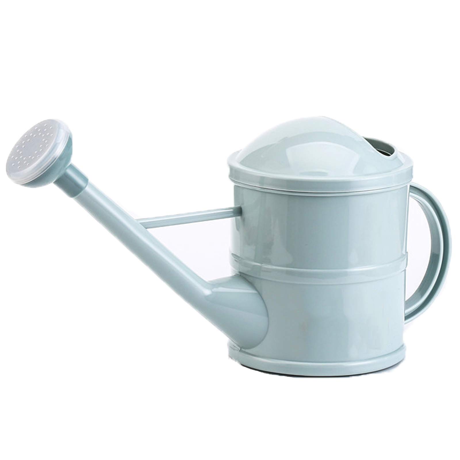 FUNZONWatering Can, 51 oz Small Plant Watering Can, Long Spout Plastic Watering Pot with Detachable Nozzle for Indoor Outdoor (Light Blue)