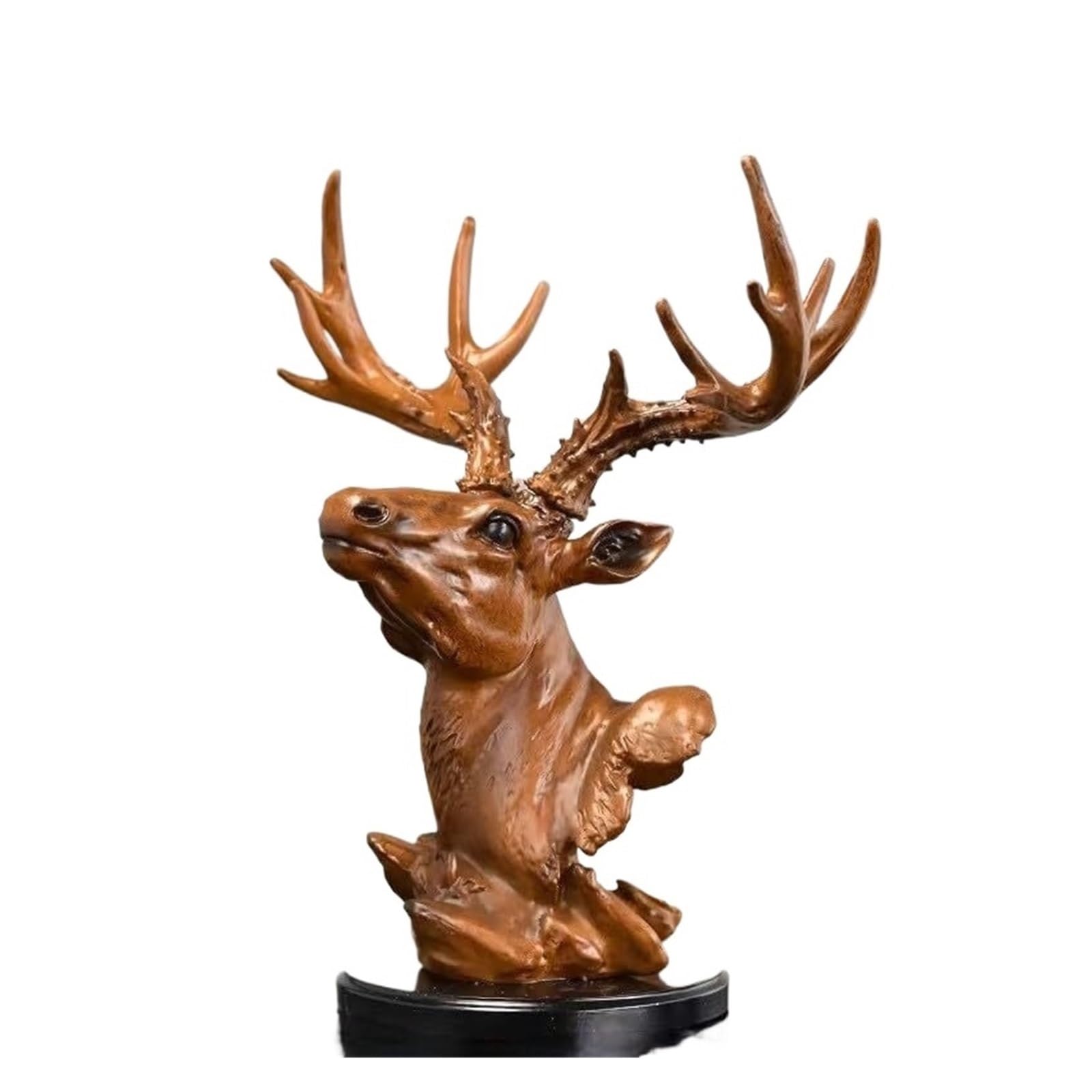 Fajne rzeczy do postawienia na półkach Statua artystyczna Dekoracja na biurko Łoś Żywica Figurka łosia Symulacja Rzeźba głowy jelenia Biuro w domu Ozdoby do szafek w salonie Wystrój pokoju Estetyczny
