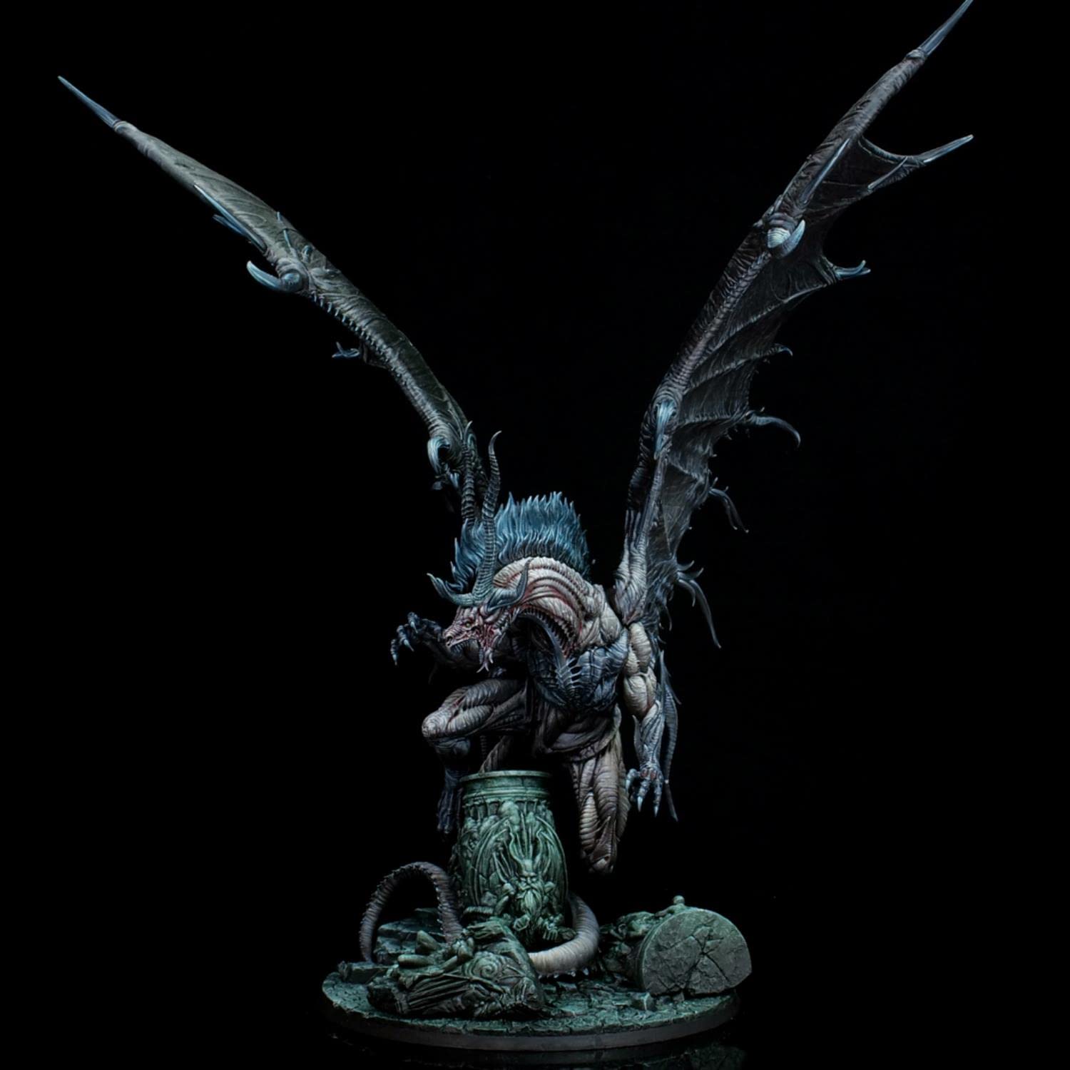 370mm Negromante Dragon Resin Figure Model Kit GK Kit smontato e Non Verniciato S155