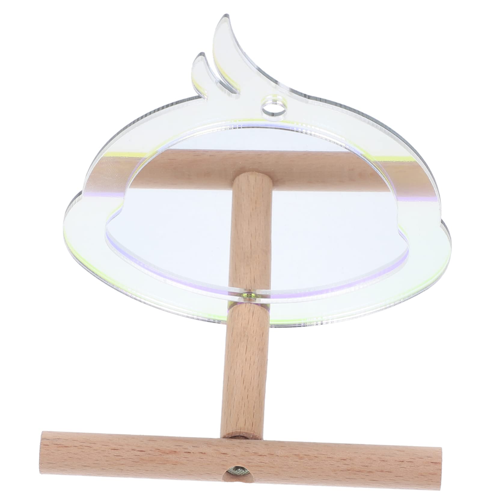 BESPORTBLE 5piezas Perch Espejo para Aves Soporte para Entrenamiento De Periquitos y Loros Juguete Interactivo y Decorativo para Jaula De Aves