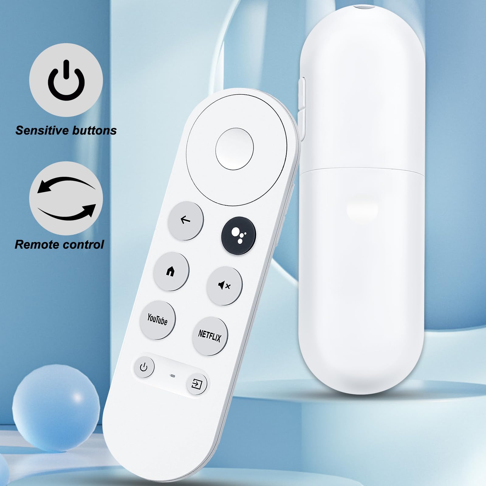 Télécommande vocale pour Google Chromecast, G9N9N Télécommande vocale pour Google Chromecast, G9N9N