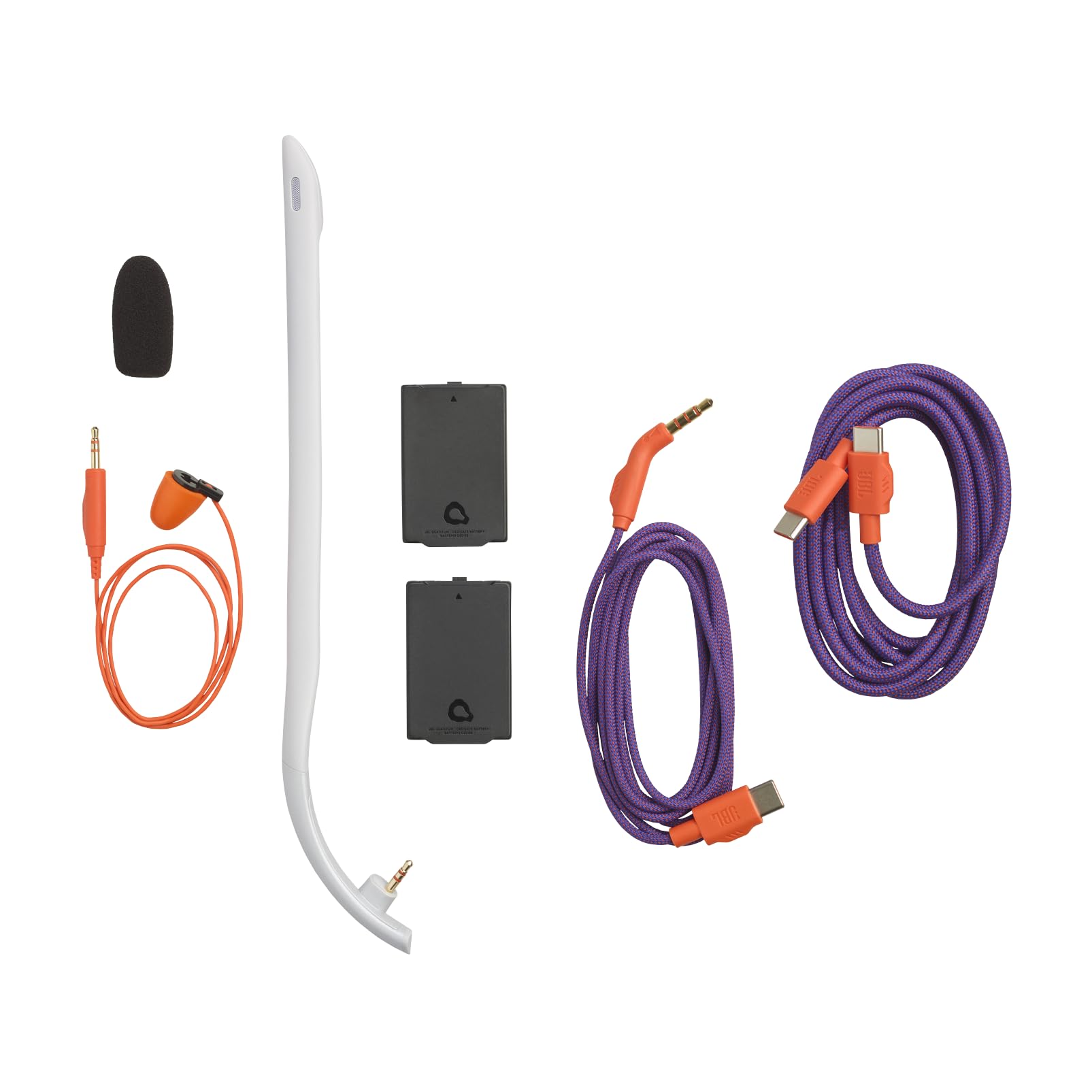 JBL Quantum 950, Auriculares Inalámbricos Multiplataforma Bluetooth, Blanco | Para Gaming, JBL Quantum Spatial Sound, Seguimiento de Cabeza, Micrófono con Cancelación de Ruido, USB-C, 50h de Autonomía
