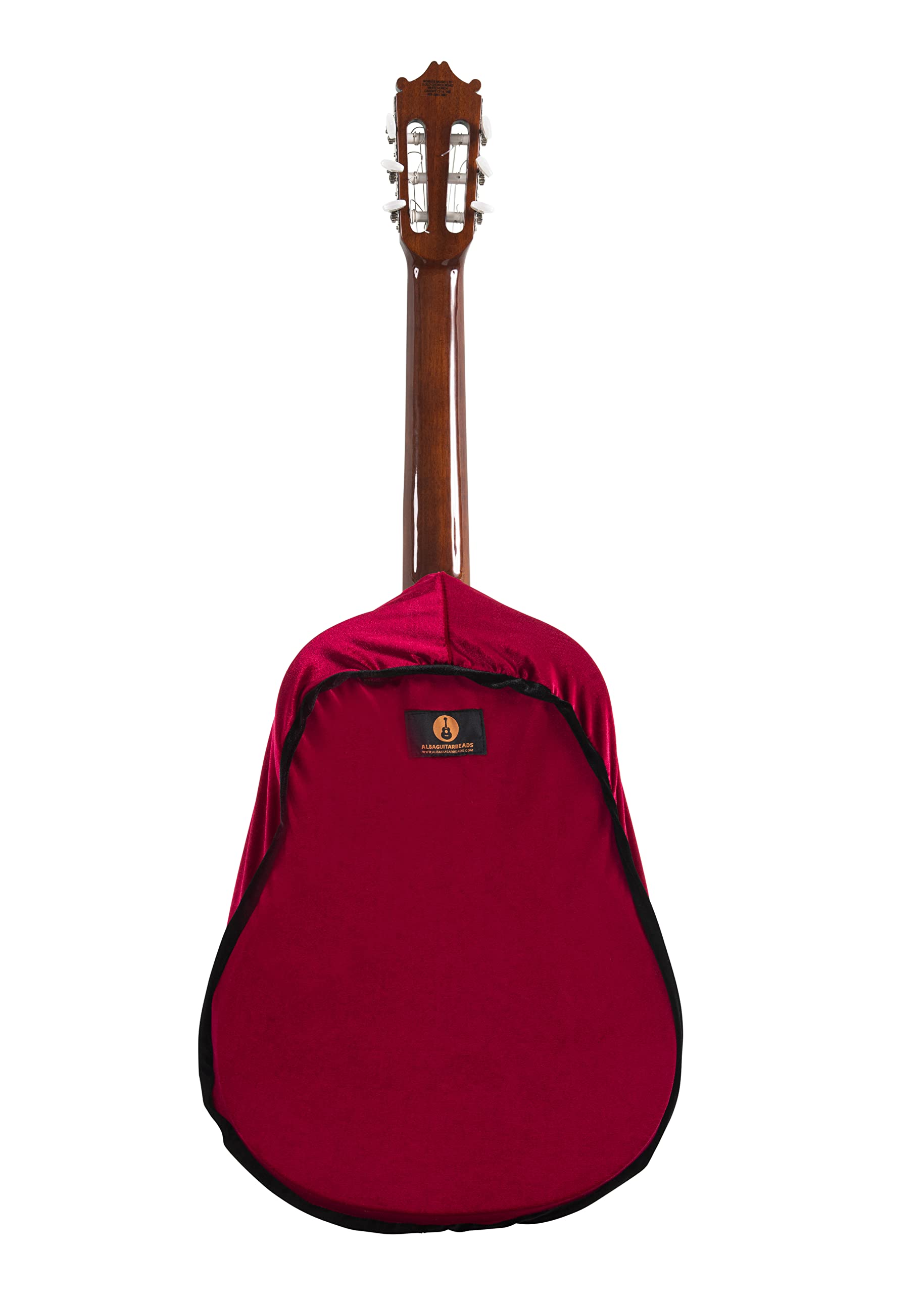 Alba Guitar Dust Cover - Involucro protettivo per chitarre classiche, cover in velluto antipolvere per chitarre acustiche e chitarre elettriche, Rosso