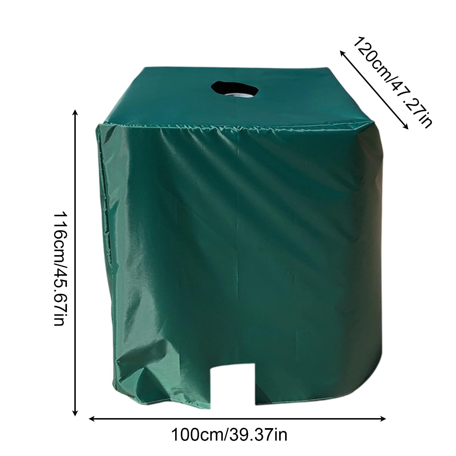Funda Para Contenedor, Cubierta Protectora Impermeable Antisol, Portátil Reutilizable Térmica Aislante para Jardín Exterior Lluvia Viento Piscina