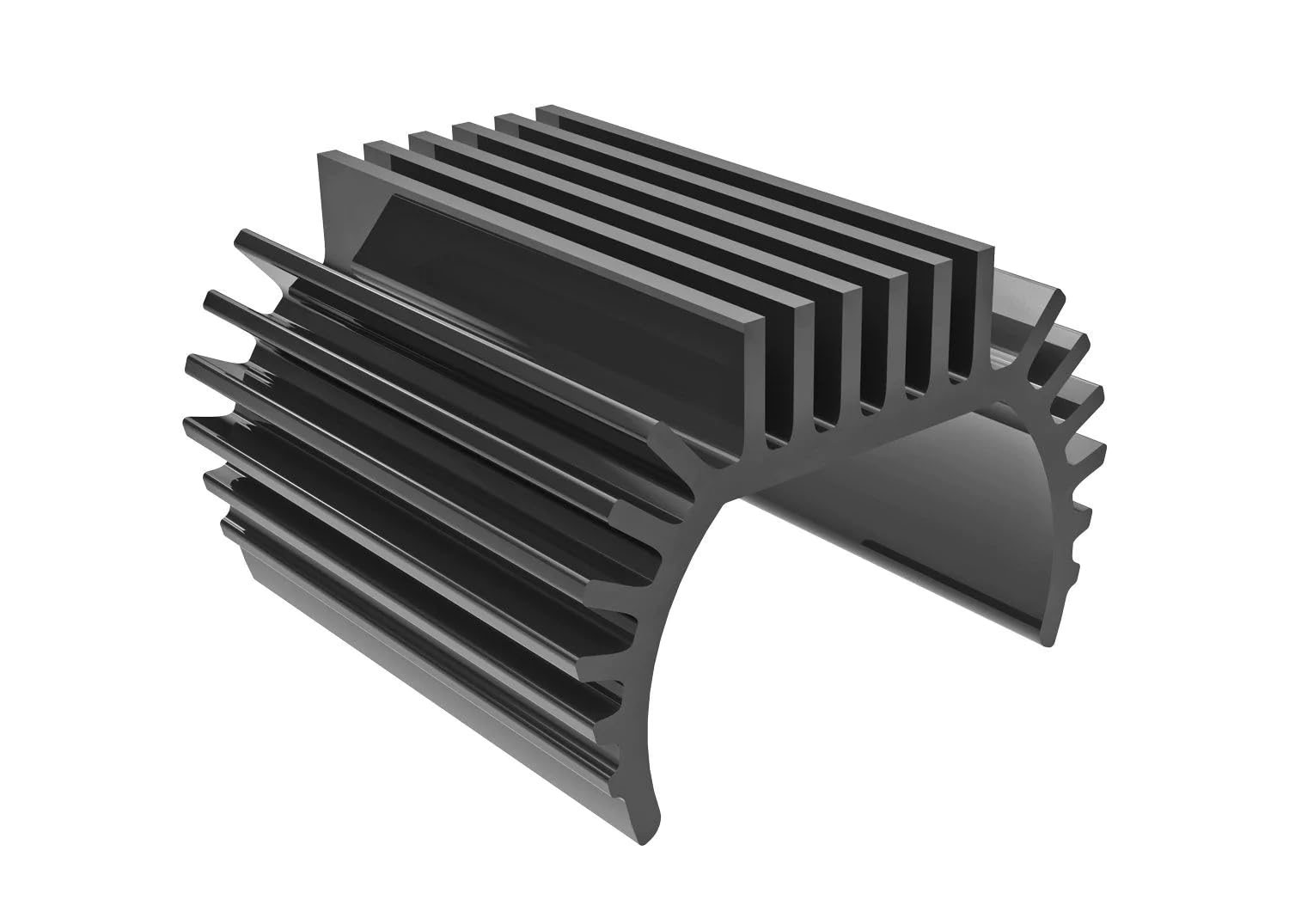Traxxas 9793-GRAY Radiateur Moteur Titan 180 anodisé Gris Trx-4m