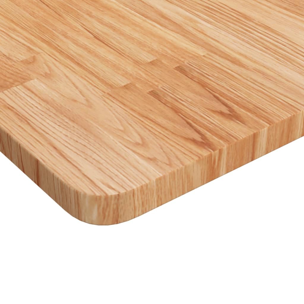 Plateau de table rustique pour salle à manger en chêne traité - Plateau de table carré en bois de chêne à construire soi-même et à décorer soi-même - 50 x 50 x 2,5 cm - En bois massif de chêne