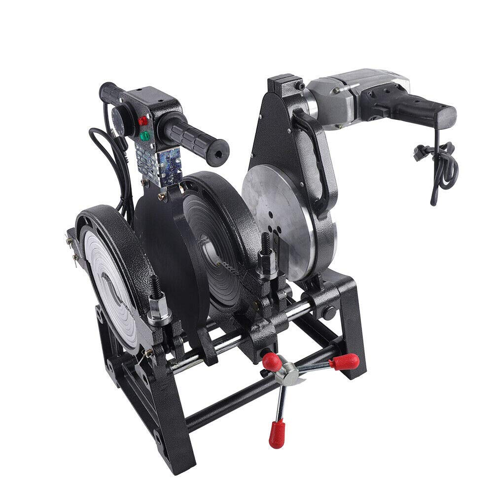 Pipe But Fusion Welder, Manually Operated HDPE Butt Fusion Welding Machine, 2 Clamps 2.48''-7.87'', Pipe Welder for PE PP PB PVDF HDPE PVC Pipe Tube Butt Fusion Welder Welding Machine