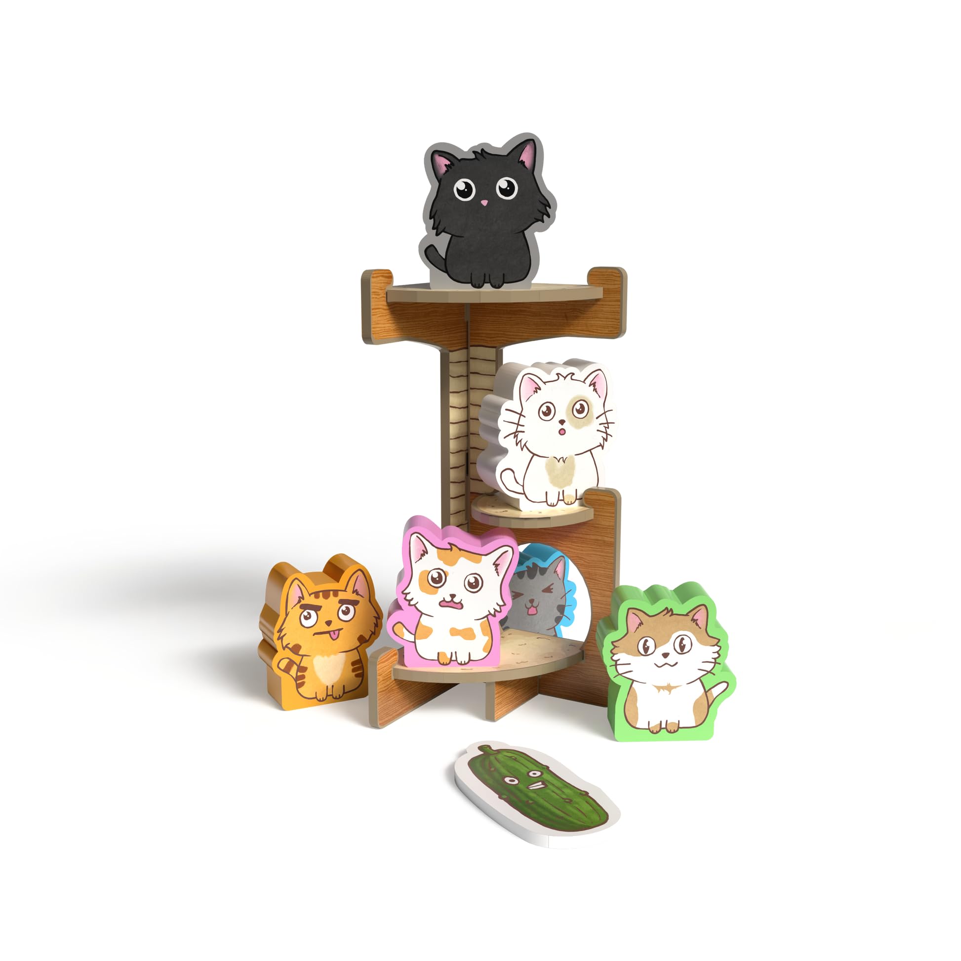 Cats vs Cucumbers Board Game - Roll & Win! -4