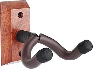Guitar Wall Mount,1-Pack,HilerPunk,Wood Guitar Ukulele Wall Hangers,Hooks,Holders,Stands,Guitar Accessories for Acoustic Electric Bass Guitar Ukulele Banjo Mandolin