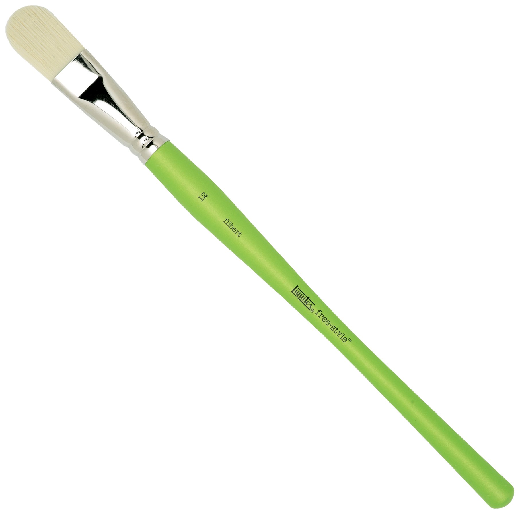 Liquitex 1300412 Free Style Künstler - Pinsel, langlebig und formstabil aus hochwertigen synthetischen Faser für volle Kontrolle beim Farbauftrag -Filbertpinsel - Nr. 12