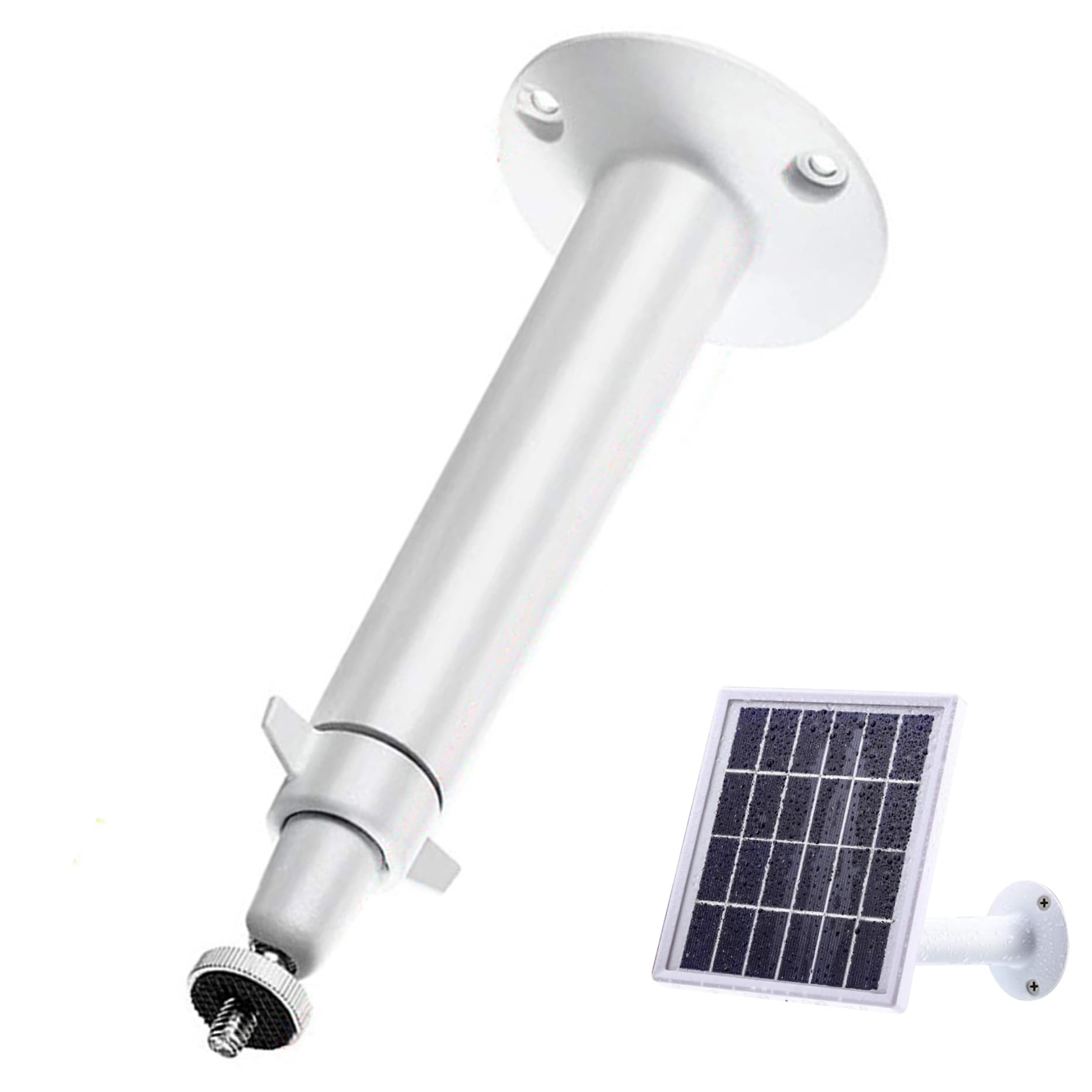 Takingup White Ring Solar Panel Gutter Mount 360 Degree Rotating Adjustable Solar Panel Mount Weatherproof Brackets Mounting Brackets