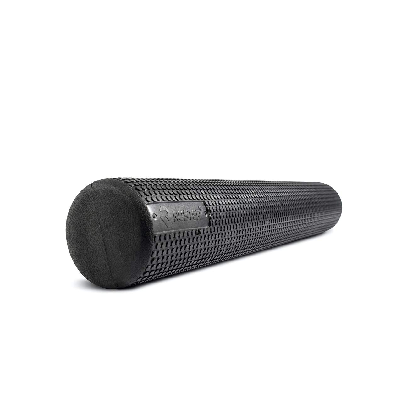 RUSTER - Foam Roller - Rodillo de Masaje Muscular - 101 x 15 x 15 cm - Recuperación y Alivio de Dolor - Material: Goma Eva - Color Negro - Yoga/Pilates - Superficie Granulada - Rodillo Miofascial