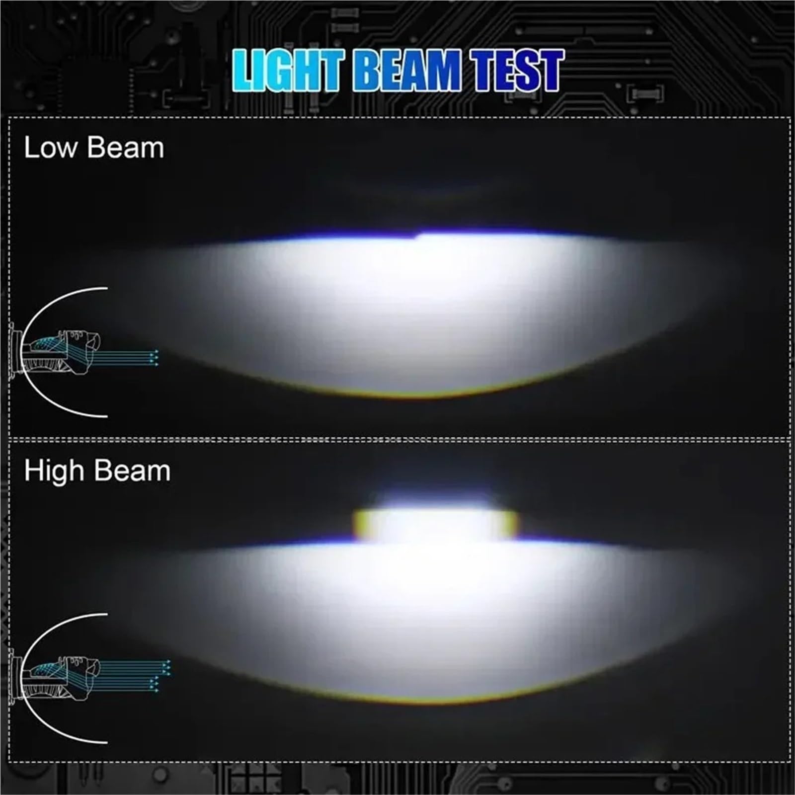 HOUASXNR Lampadina Per Fari Auto H4 LED DRL Indicatore di Direzione