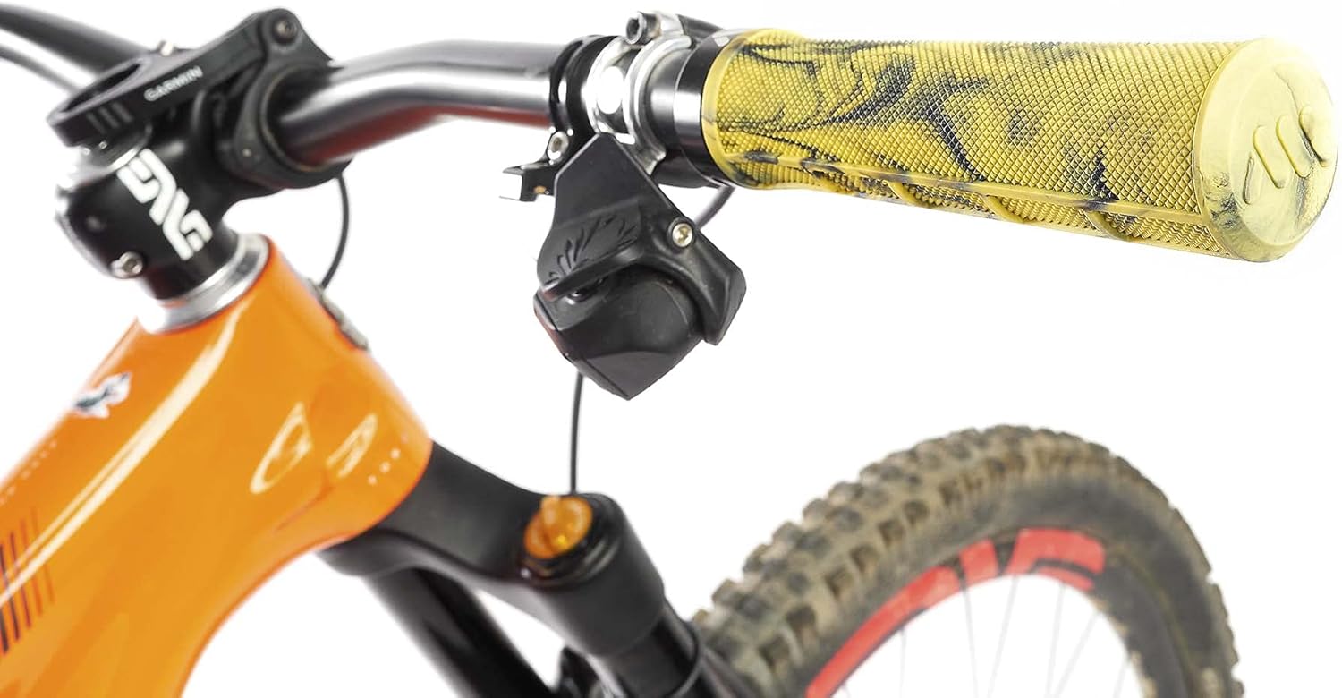 Bike Grip for MTB, Enduro, XC and Downhill - Non-Slip, Tapered Handlebar Grip with Micro-Diamond Pattern, Universal