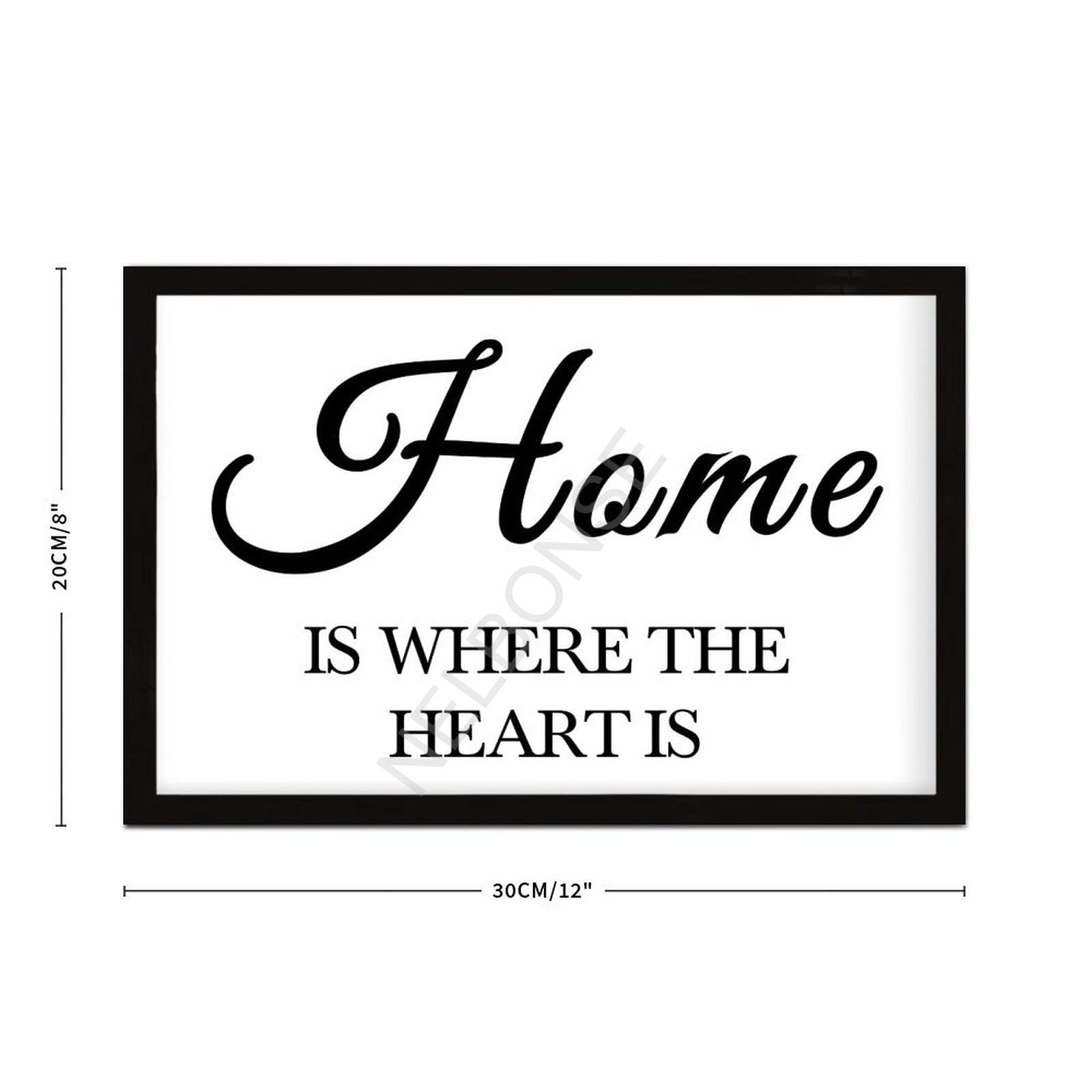 Targa da parete in legno con scritta Welcome to our home, in