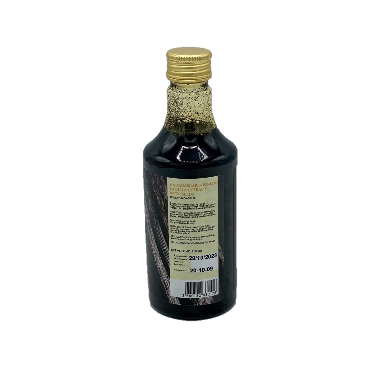 Extrait vanille Bourbon de Madagascar avec graines - Prova Gourmet - bouteille 250ml