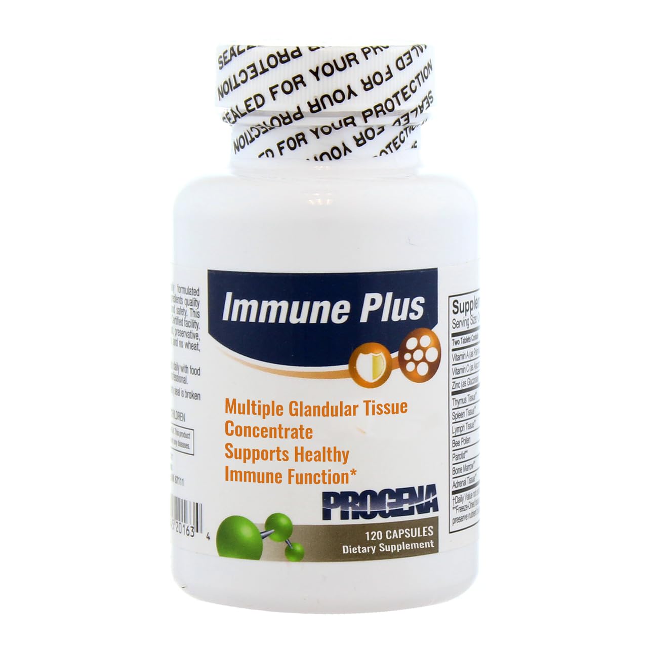 PROGENA - Immune Plus Multiple Glandular Tissue Concentrate (120 Capsules)
