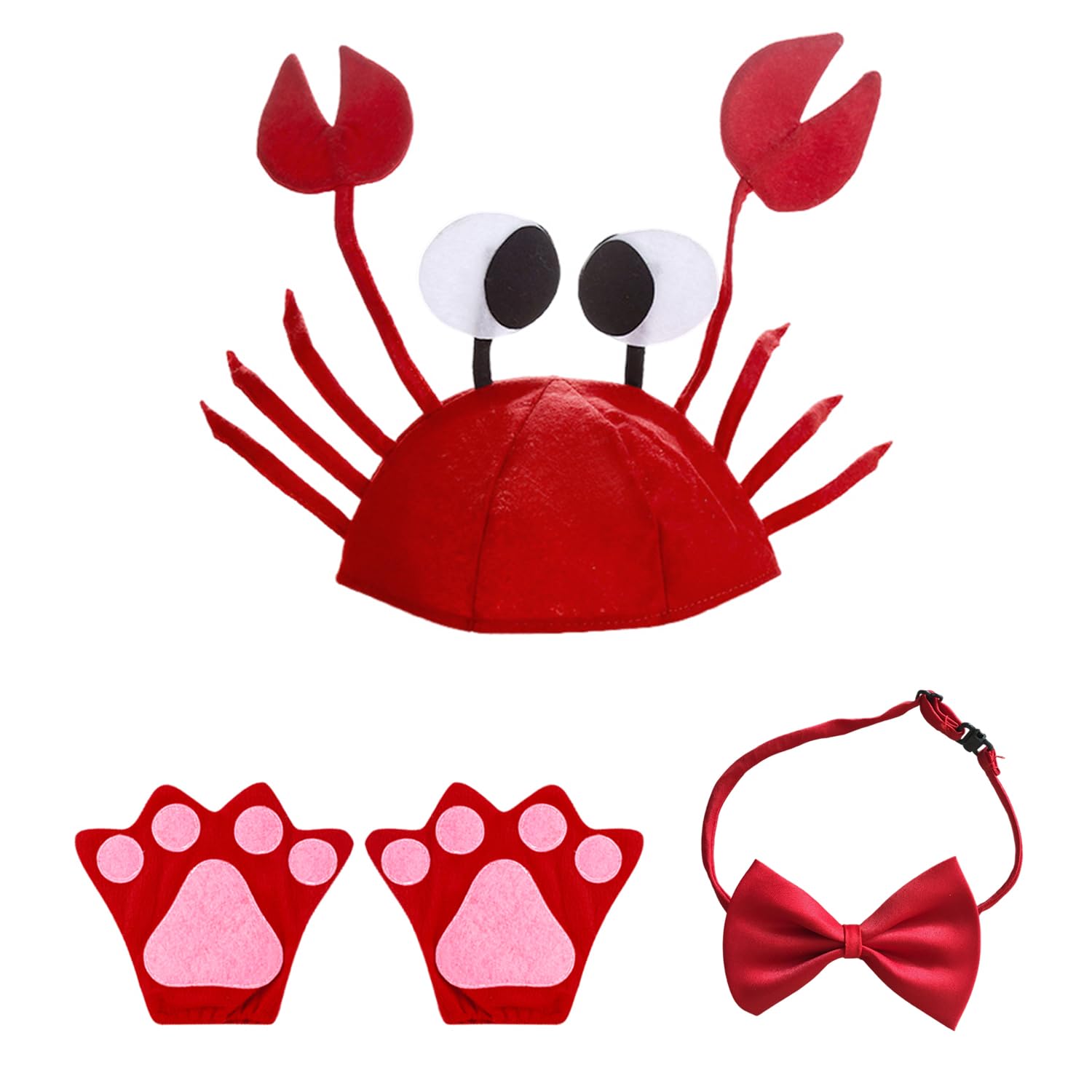 EJUFNS 1 Set Of Children'S Red Crab Costumes, Animal-Shaped Costumes, Party And Dance Accessories, Holiday Commemorative Gifts