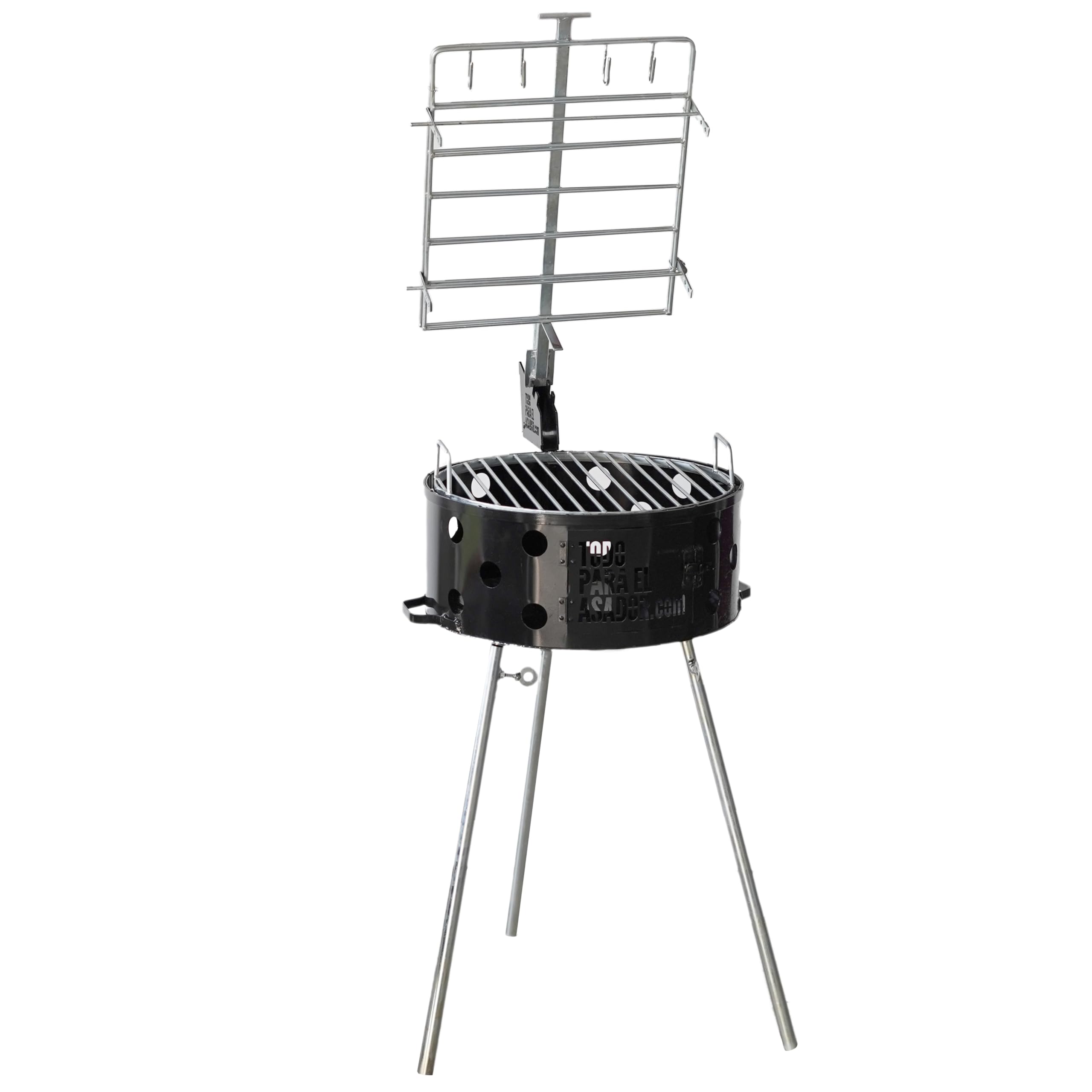 Argentina Parrilla Portatil Asador al Carbon - Parrilla Grill Portátil con Soporte para Parrilla y estaca