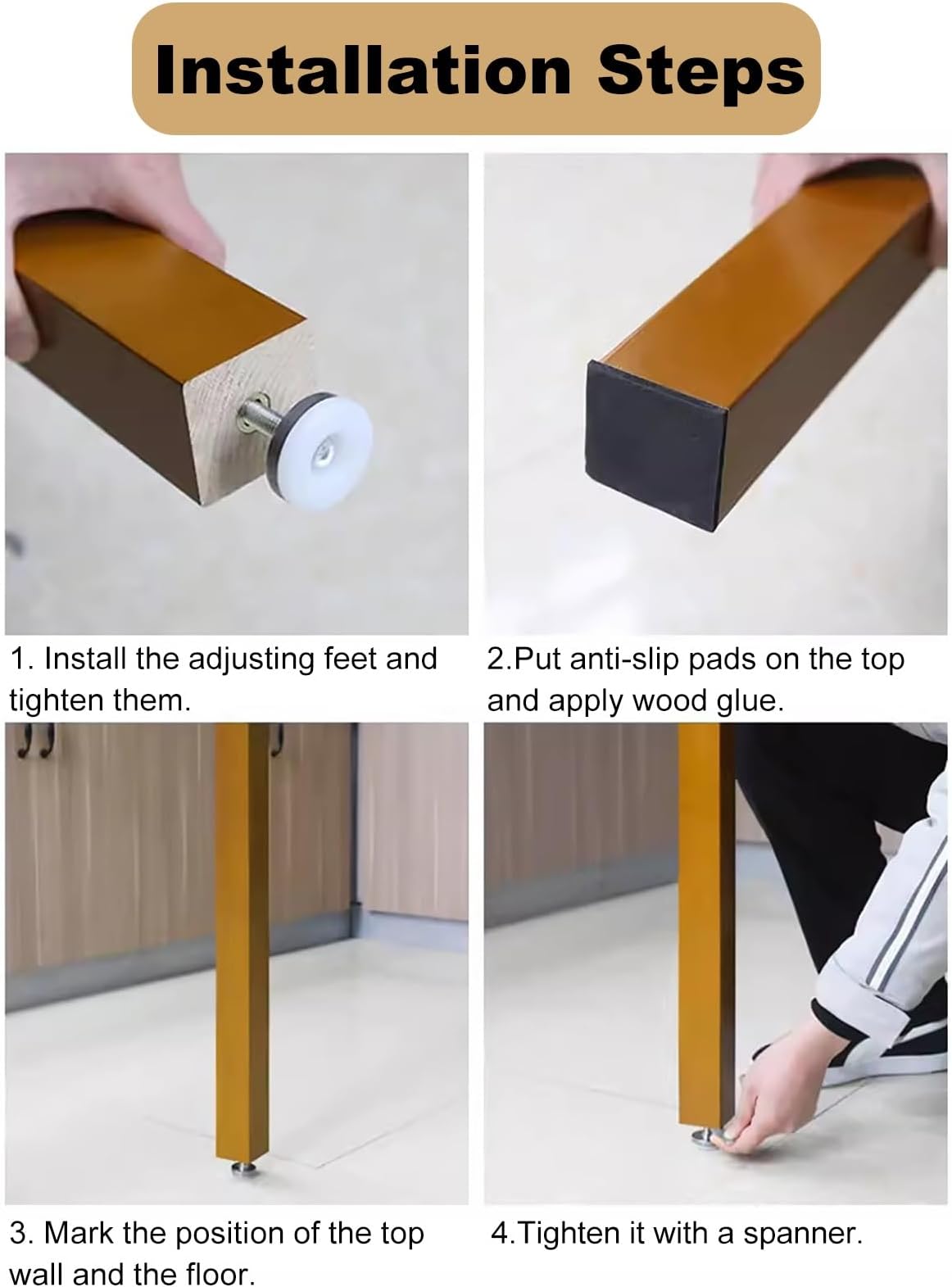 Room Divider Modern DIY Room Divider for Privacy Screen/Doorway/Studio Apartment, Square Wall Partition Floor to Ceiling Design, Easy to Install & Remove (Color : 3pcs Height, Size : 100cm/39.4in/