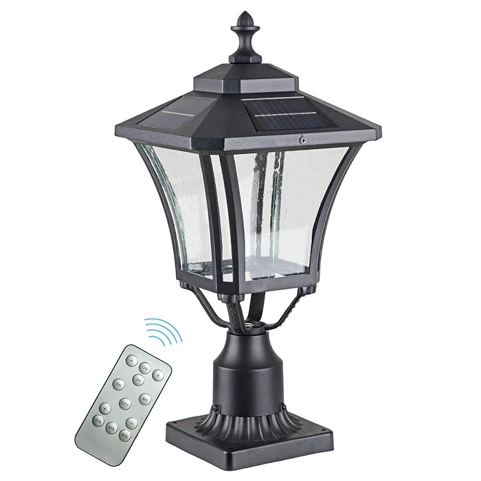 Buy GYDZ Solar Post Lights Outdoor, Solar Lamp Post Light with 3Inch