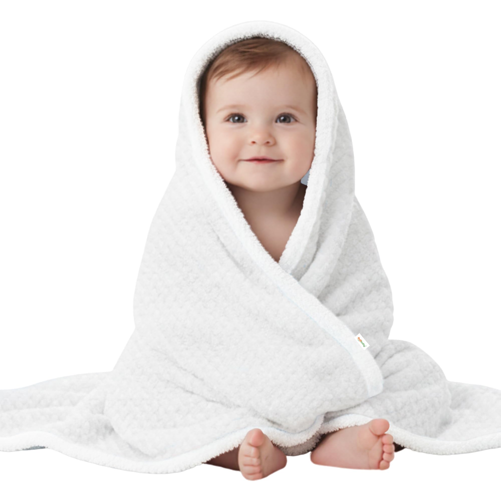 OYO BABY Super Soft Double Layered Flannel Baby Blanket - White | Cozy & Breathable | Warm, Soft, and Comfortable | Perfect for Newborns & Toddlers | Unisex Design for Boys & Girls-image-35