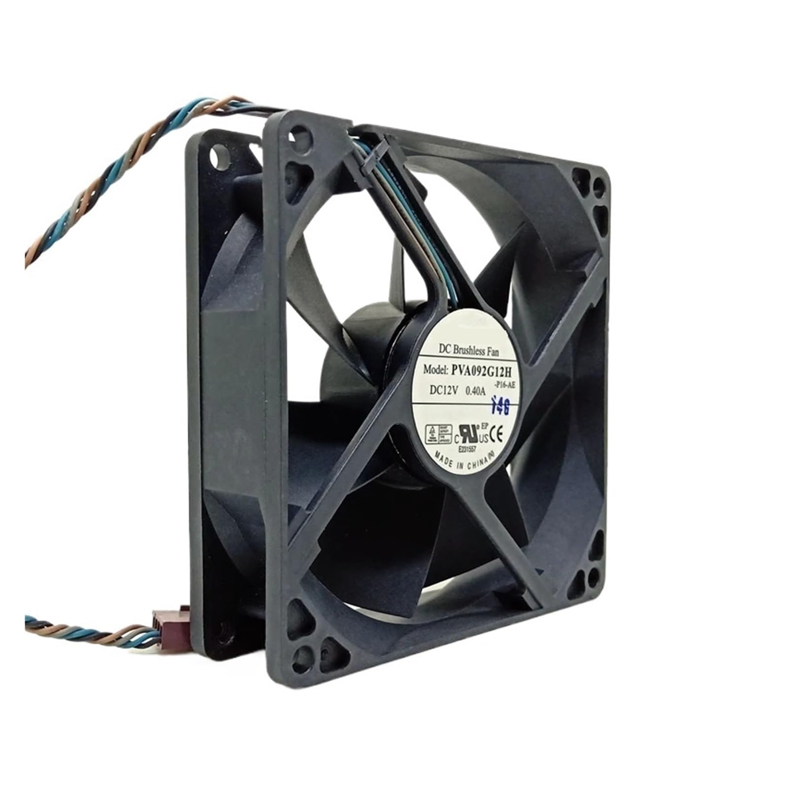 PEQYUACTE 9cm 9225 92x92x25mm DC 12V 0.4A 4 pin Fan PVA092G12H Cooling Fan