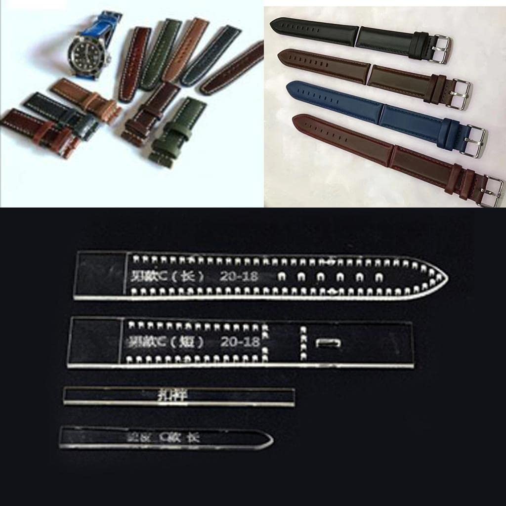 LOOM TREE 4pcs Leather Craft Clear Acrylic Watch Strap Band Stencil Template C 20-18mm Leathercrafts | Leathercraft Tools | Other Leather Tools (B09ZV5HRHJ) Amazon Price History, Amazon Price Tracker