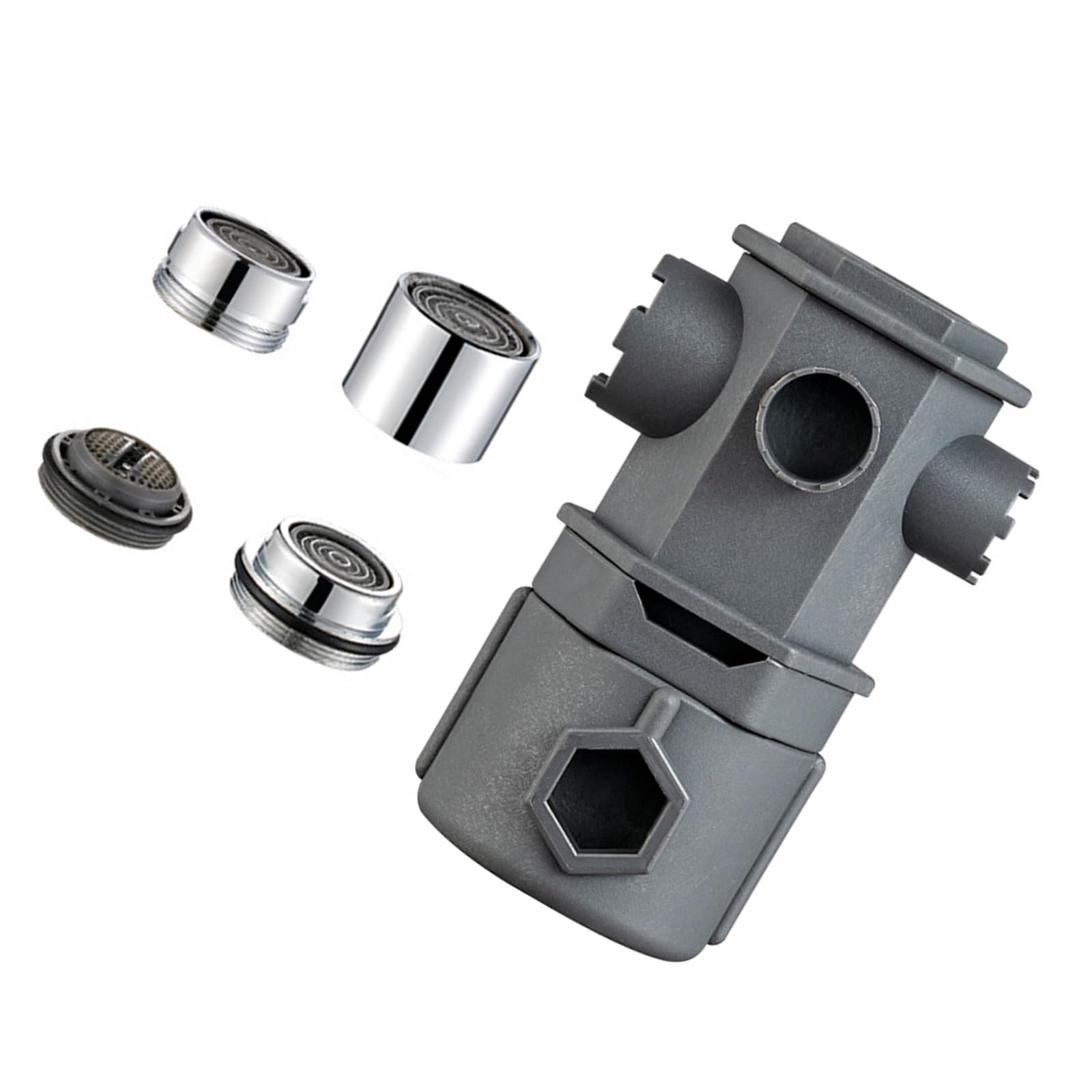 Myralux Home Faucet Upkeep Wrench, Aerator Removal Tool With 4 Pieces For Sink Service, Bathroom Kitchen Maintenance, Rental Fixture Tap Nozzle Remover Sink Spout Service Washbasin Aerator Opener Care