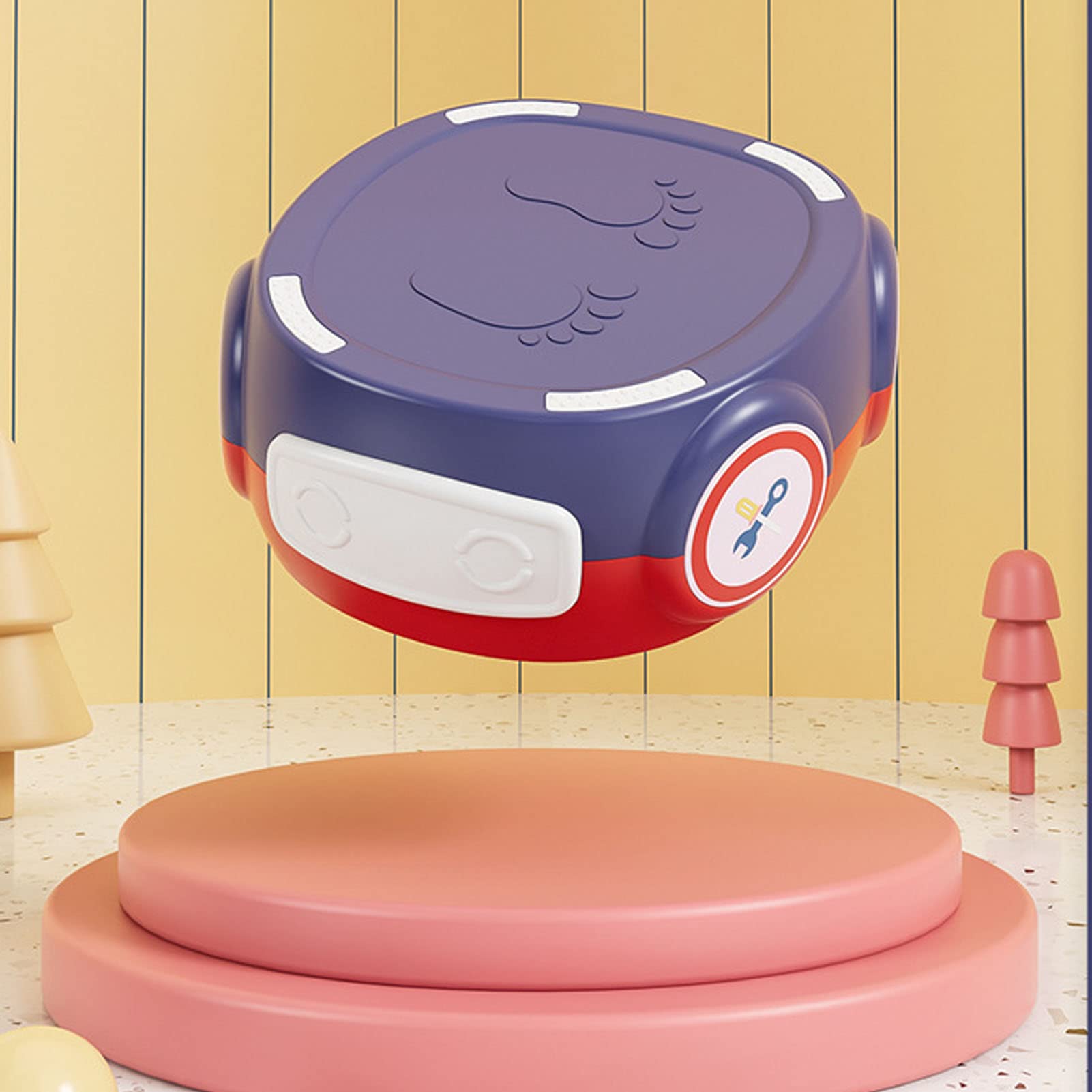 Vasino per l'addestramento Al Vasino, Design Indipendente e Toilette per Bambini con Cuscino in PU Resistente e Facile da Pulire, Uso Domestico (Rosso & blu)
