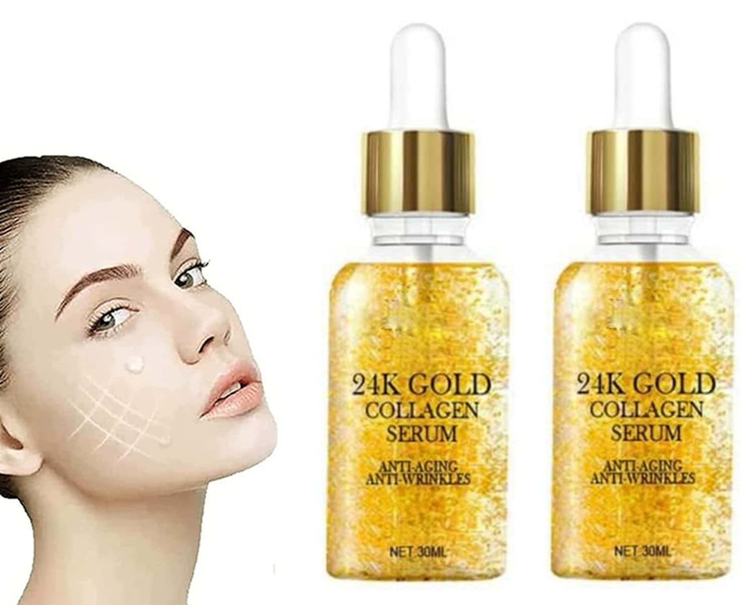 24K Gold Collagen Ampoule Lifting Serum, 24K Gold Serum