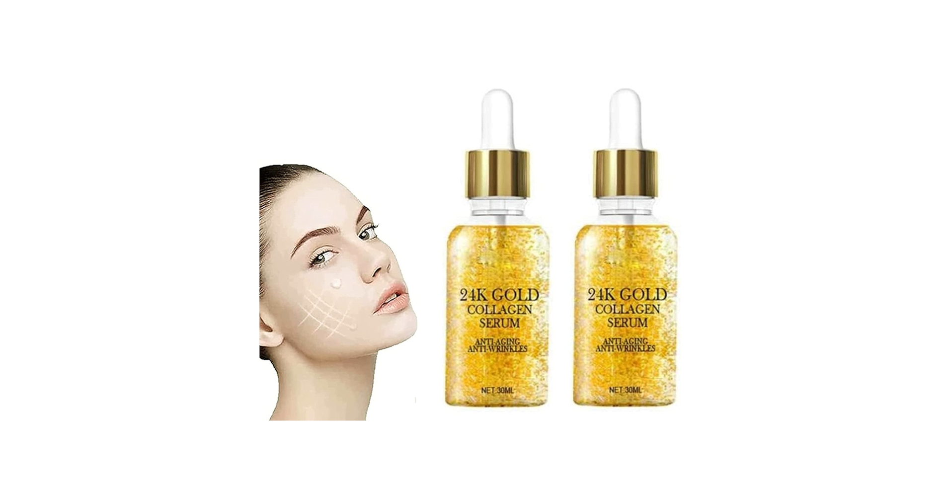 24K Gold Collagen Ampoule Lifting Serum, 24K Gold Serum