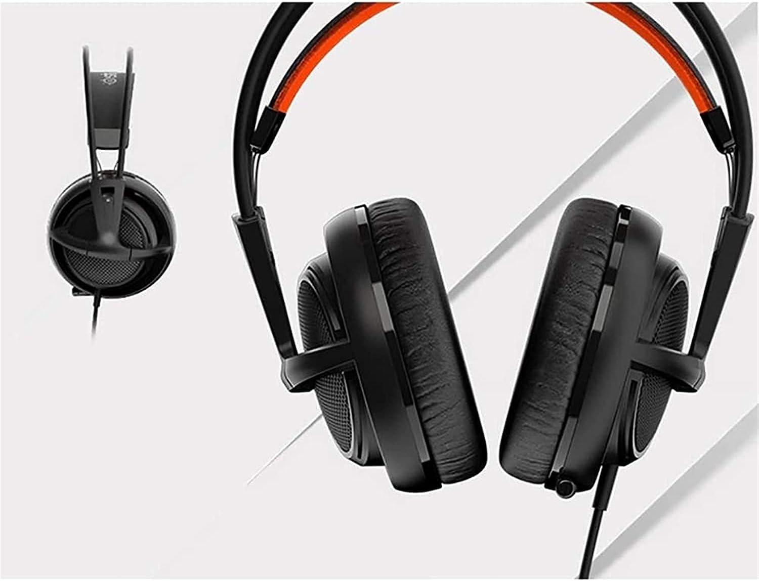 Cuffie da gioco, cuffie da gioco con isolamento acustico stereo da basso cablato da 3,5 mm con microfono for computer portatile, cuffie da gioco cablate montate sulla testa