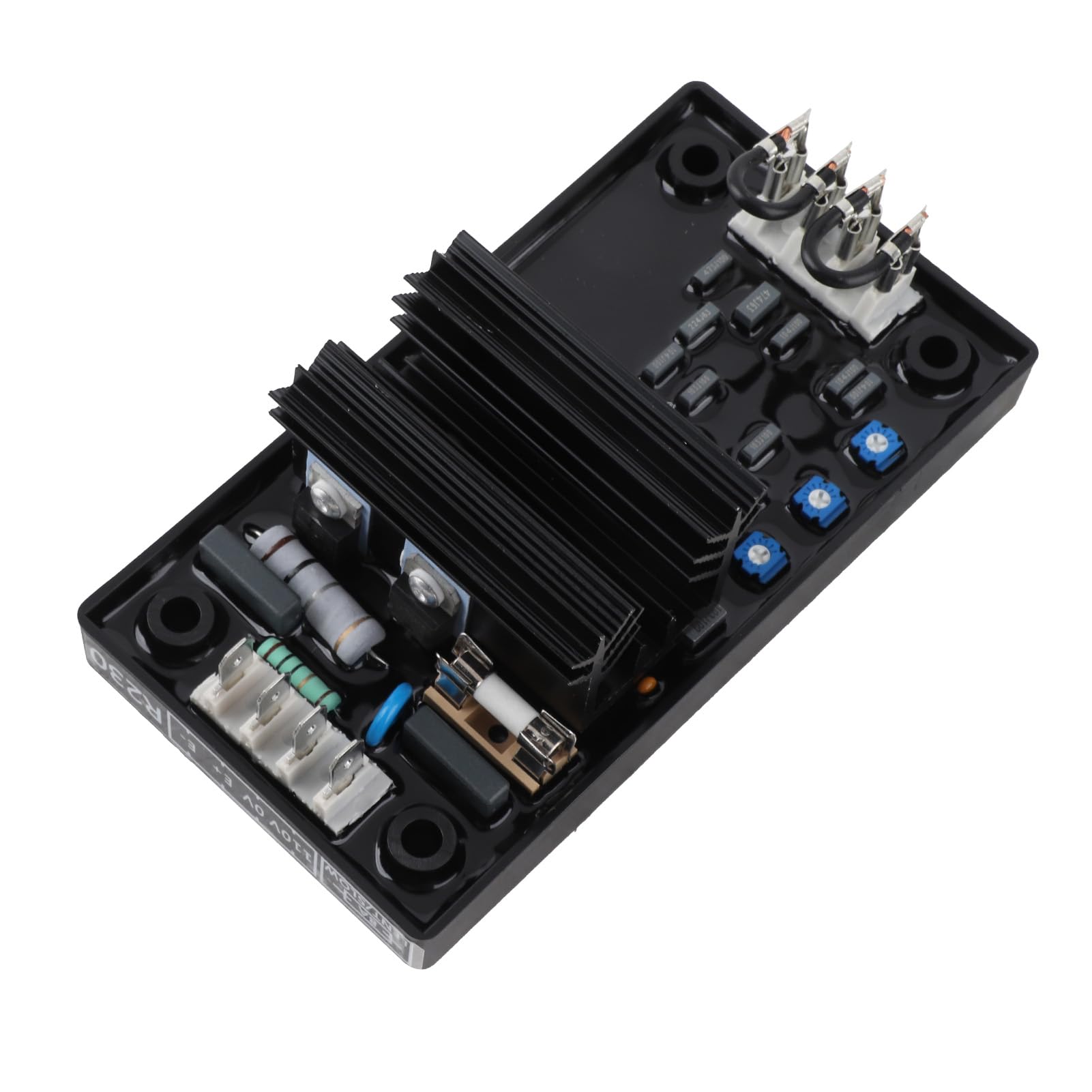 Haofy Regulador de Voltaje Automático R230 AVR de para Generador sin Escobillas - Diseño Simple para Entusiastas del Alternador - 1 Regulador de Voltaje Automático