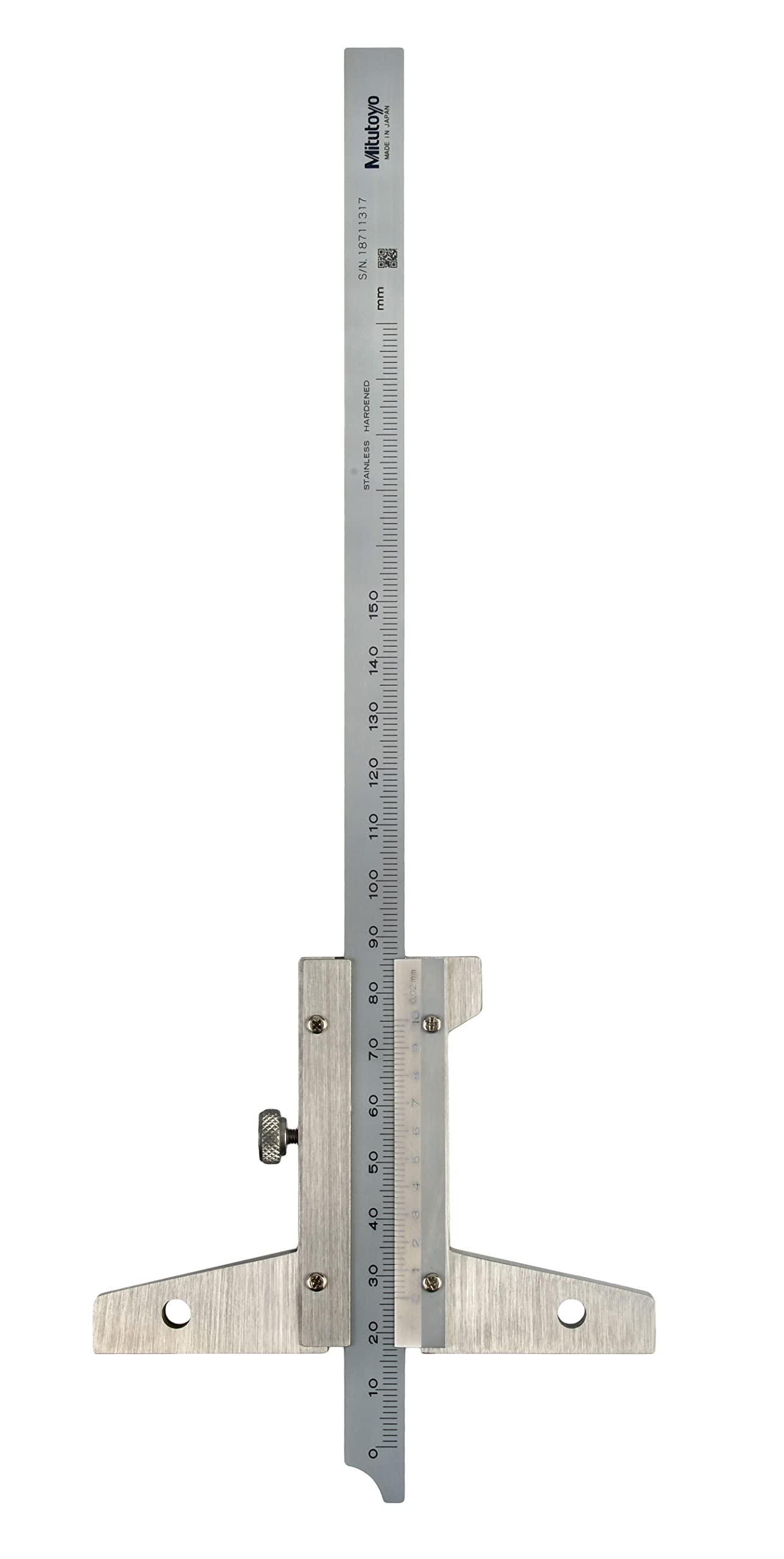 Mitutoyo 527-121 Nonius Tiefenmessschieber, 0-150 mm
