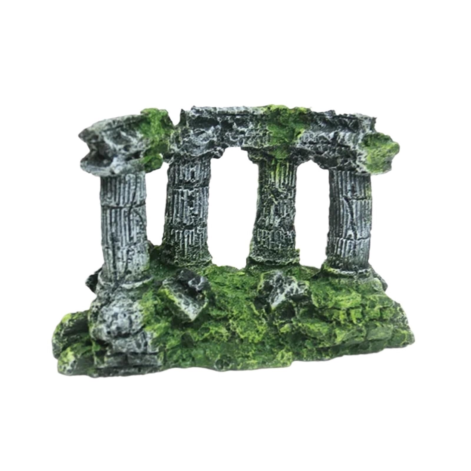 QuxetlRyz Aquarium Tunnel Decoration Resin Aquarium Decor Castle Site Decoration Landscape(Color04)