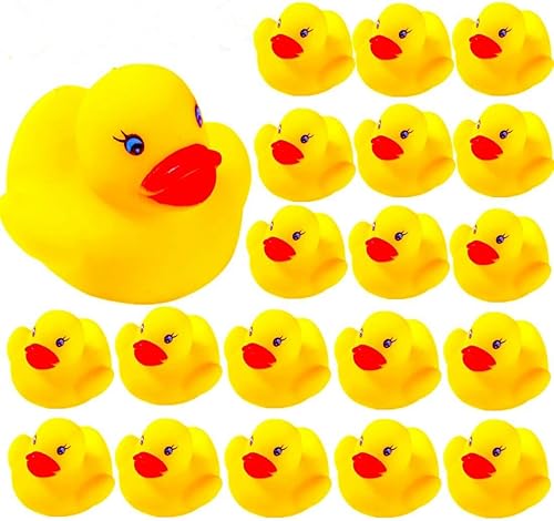 Miniatura 7 de 50 piezas de flotador y chirrido mini pato de goma para el baño del bebé Ducky Sound ShowerToys para niños celebrar la alegría de los niños